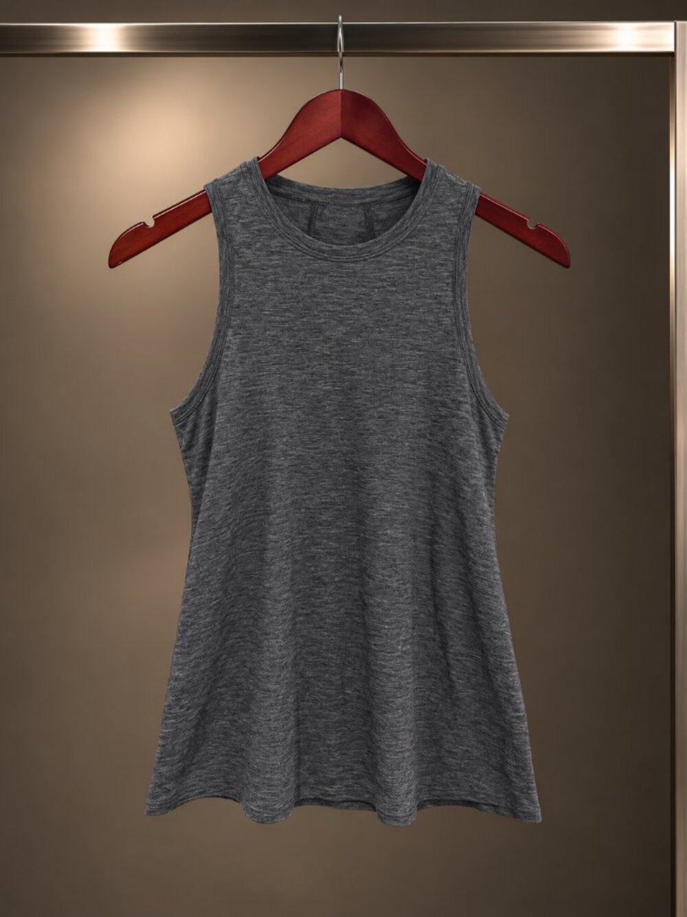 lululemon Stronger as One Muscle Tank Heathered Grey Silverescent Cropped Tank